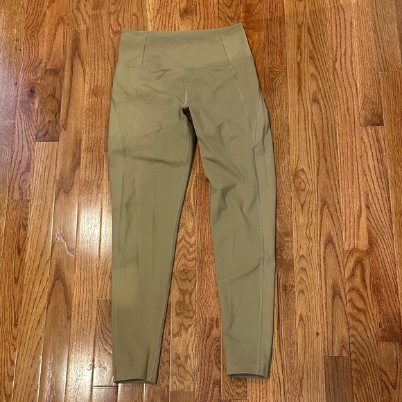 Girlfriend Collective High-Waisted Tan Leggings - Picture 1 of 3